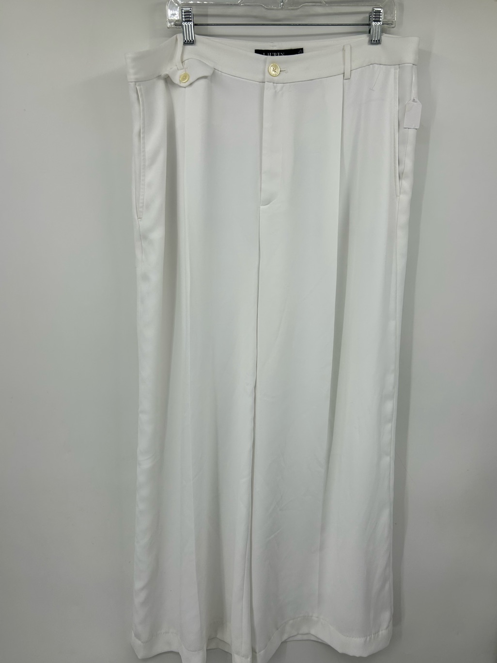 Lauren Ralph Lauren Women’s White Wide Leg Slacks Plus Size 16